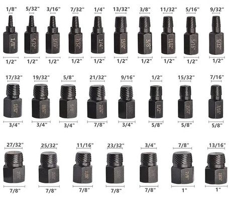 VELEMIS™ Juego de extractores para tornillos y pernos