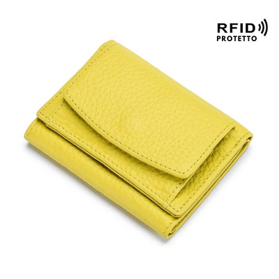 ROSACIAO™ Mini portafoglio pieghevole anti-frode della carta di credito