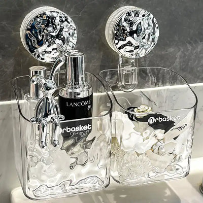 VELEMIS™ Estante con ventosas de estilo lujoso y ligero con motivo glaciar