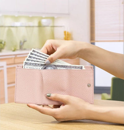 ROSACIAO™ Mini portafoglio pieghevole anti-frode della carta di credito