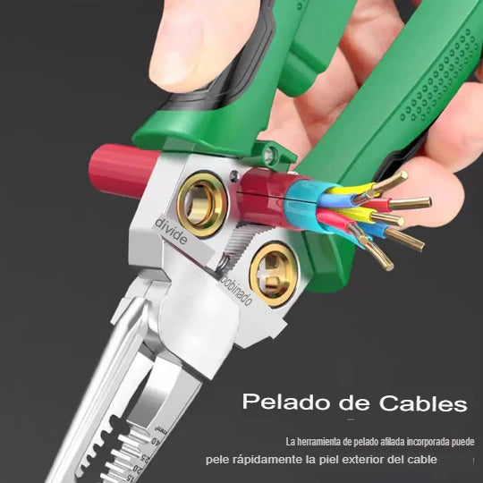 VELEMIS™ Alicates pelacables multifunción 8 en 1