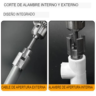 VELEMIS™ Herramienta integrada para el roscado interno y externo de tubos