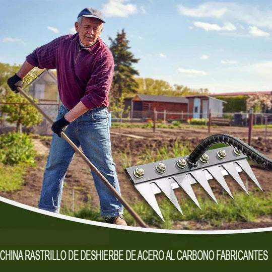 VELEMIS™ Rastrillo de hierro para desbrozar actualizado